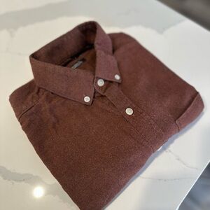 RW&CO. Men's Button Down Shirt - Deep Brown